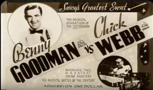 Vintage Benny Goodman and Chick Webb poster