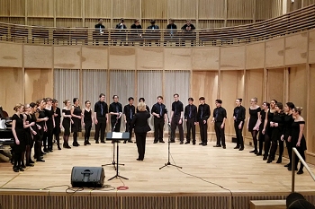 Music Students and Teacher on stage.
