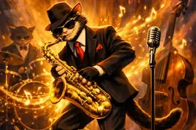Cool Jazz Cat Vance